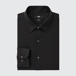 Uniqlo Stretch Slim Fit Long Sleeve Button Down